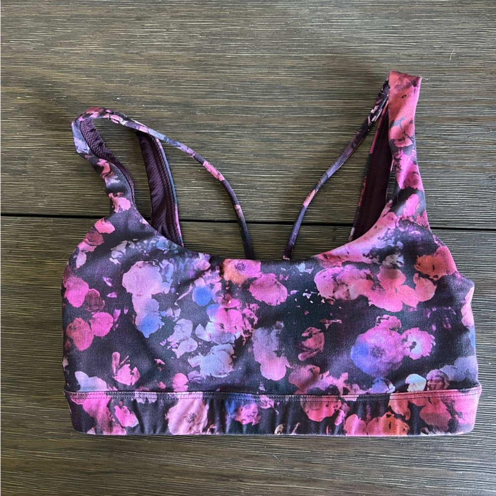 Athleta Purple and Pink Sports Bra